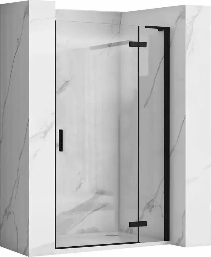 Usa de nisa batanta Rea Hugo 80 cm sticla 6 mm negru