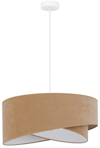 Lustră LED pe cablu Brilagi LYRA 1xE27/15W/230V maro/alb