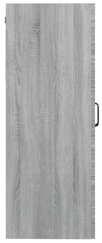 Dulap de perete suspendat, gri sonoma, 69,5x34x90 cm 1, sonoma gri