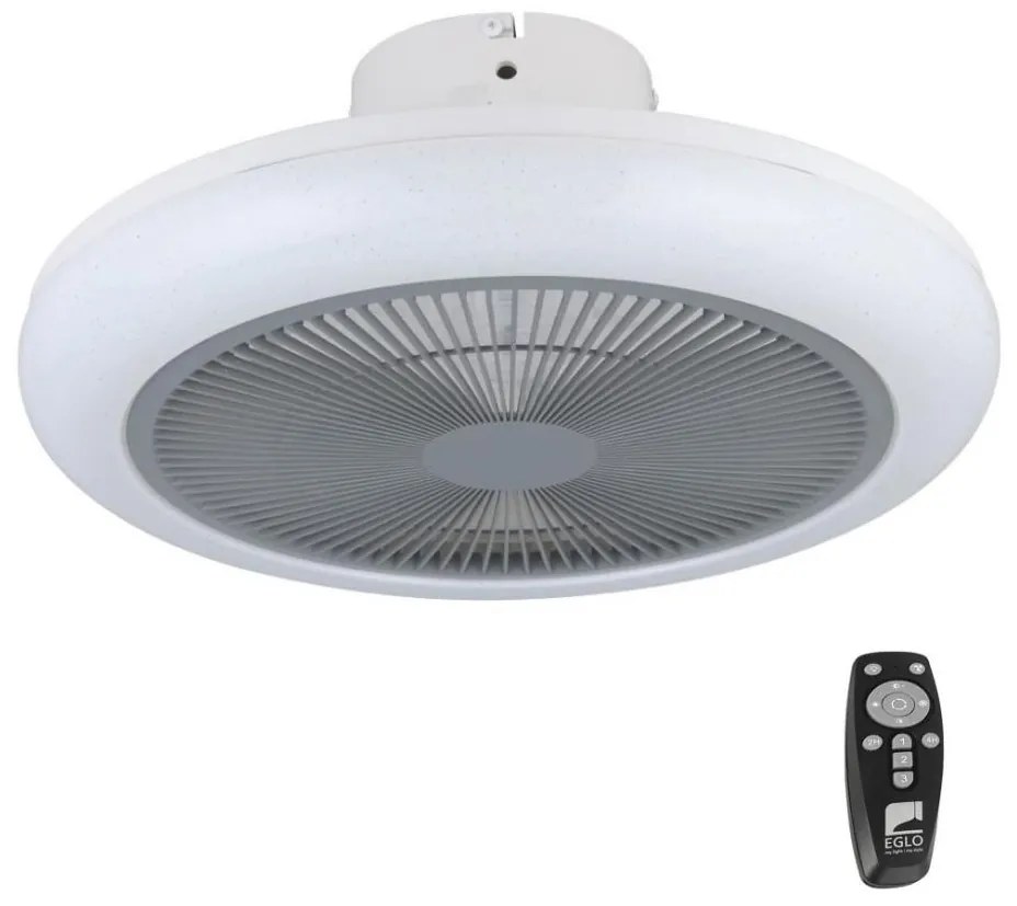 Ventilator LED dimabil de tavan Eglo 35138 KOSTRENA LED/25,5W/230V gri + telecomandă