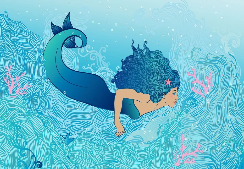 Fototapet - Sirena (147x102 cm)