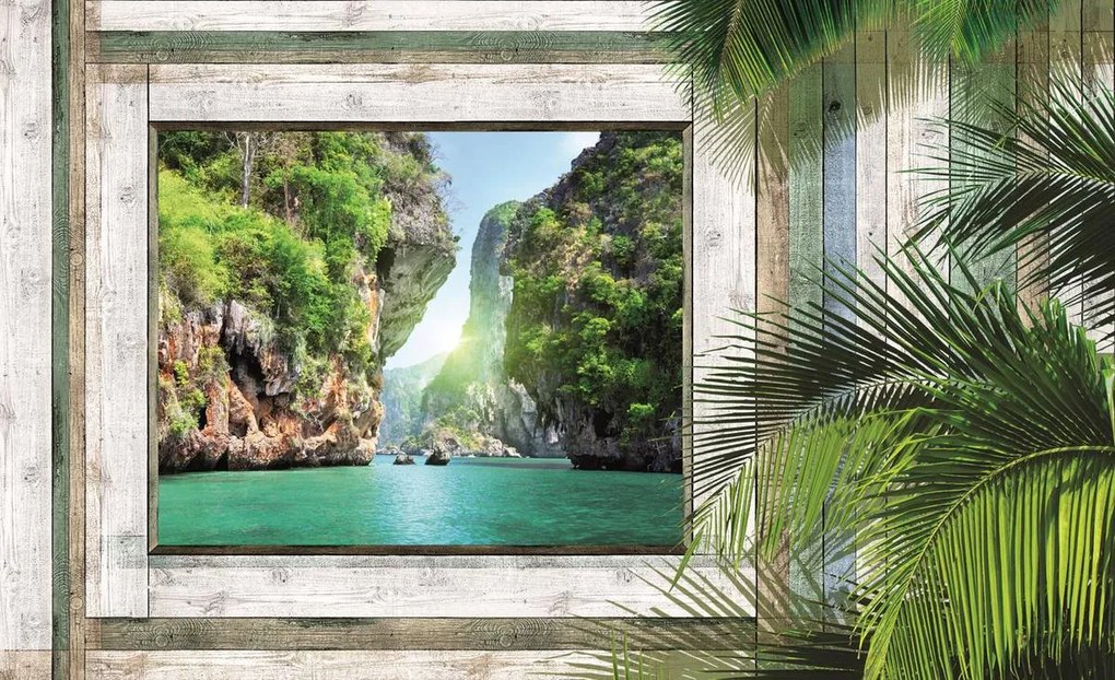 Fototapet - Plajă, mare, nisip (152,5x104 cm)