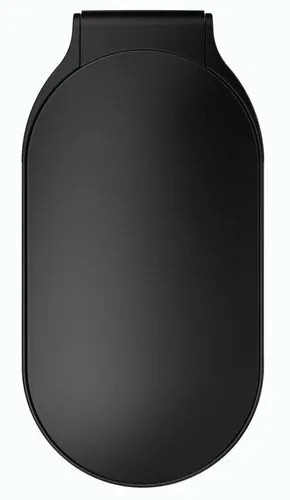 Simplehuman Coș oval cu pedală cu cadru din oțelinoxidabil Slim 45 l, negru