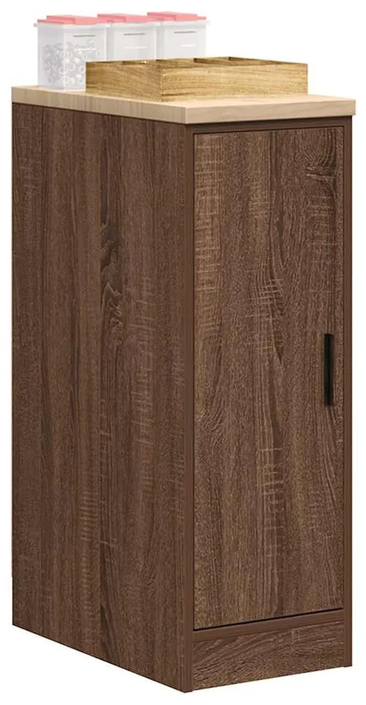 vidaXL Dulap depozitare garaj stejar maro 30x51x85 cm