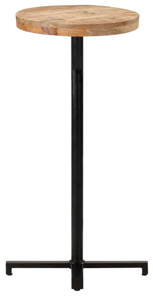 320271 vidaXL Masă de bar, Ø50 x 110 cm, lemn de mango brut, rotundă