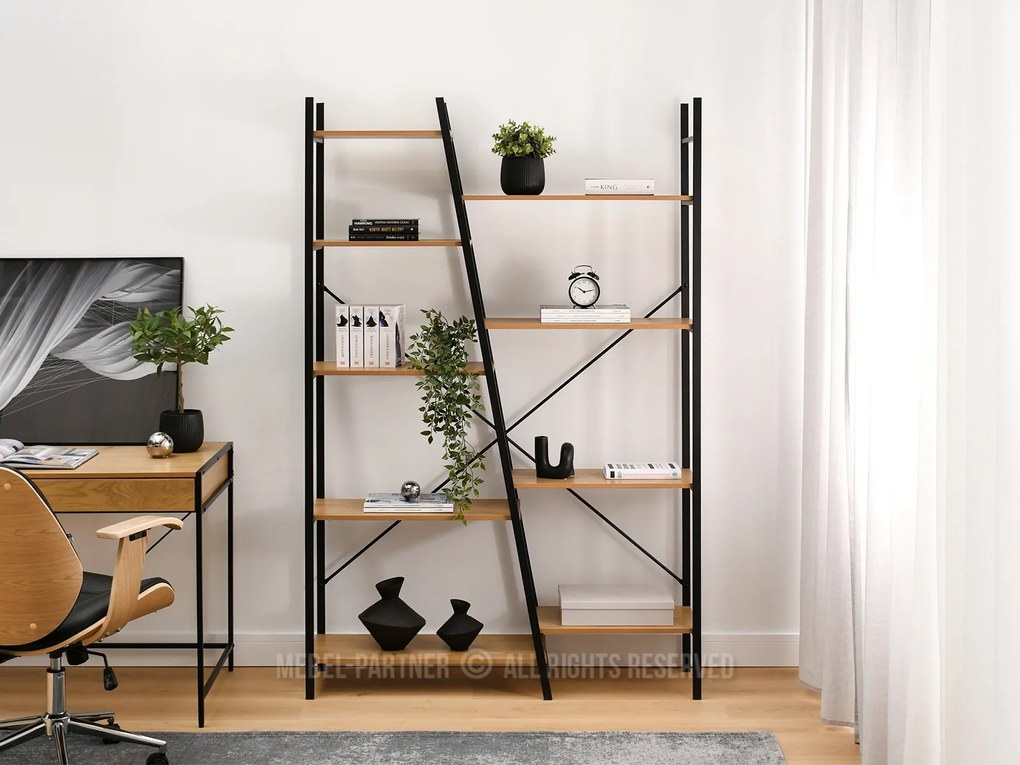 Raft Gecon Reg (stejar + negru). 1111342