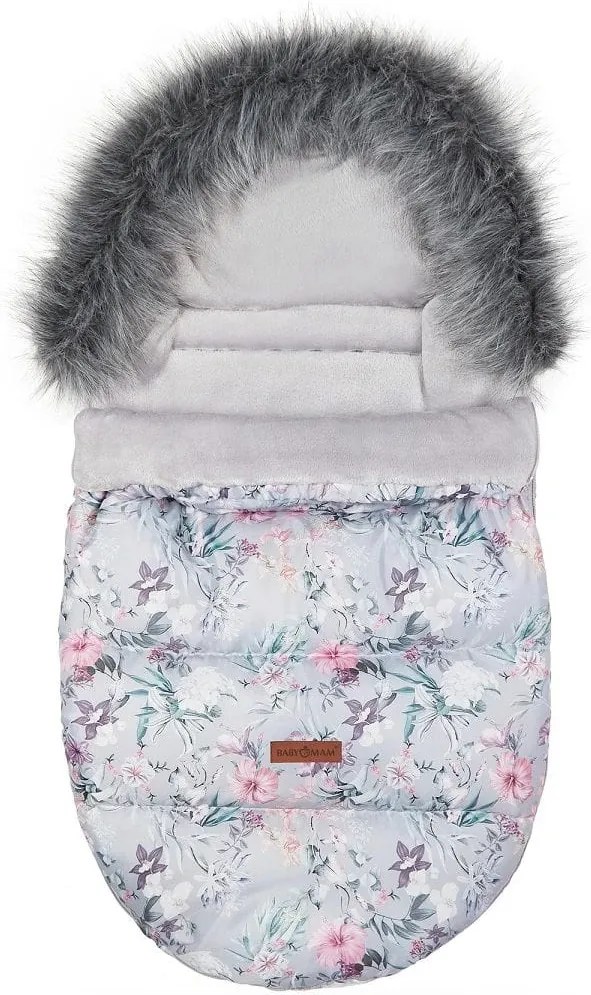 ShopJK SAC DE IARNĂ PENTRU CĂRUCIOR - LAVENDER GARDEN - 016541