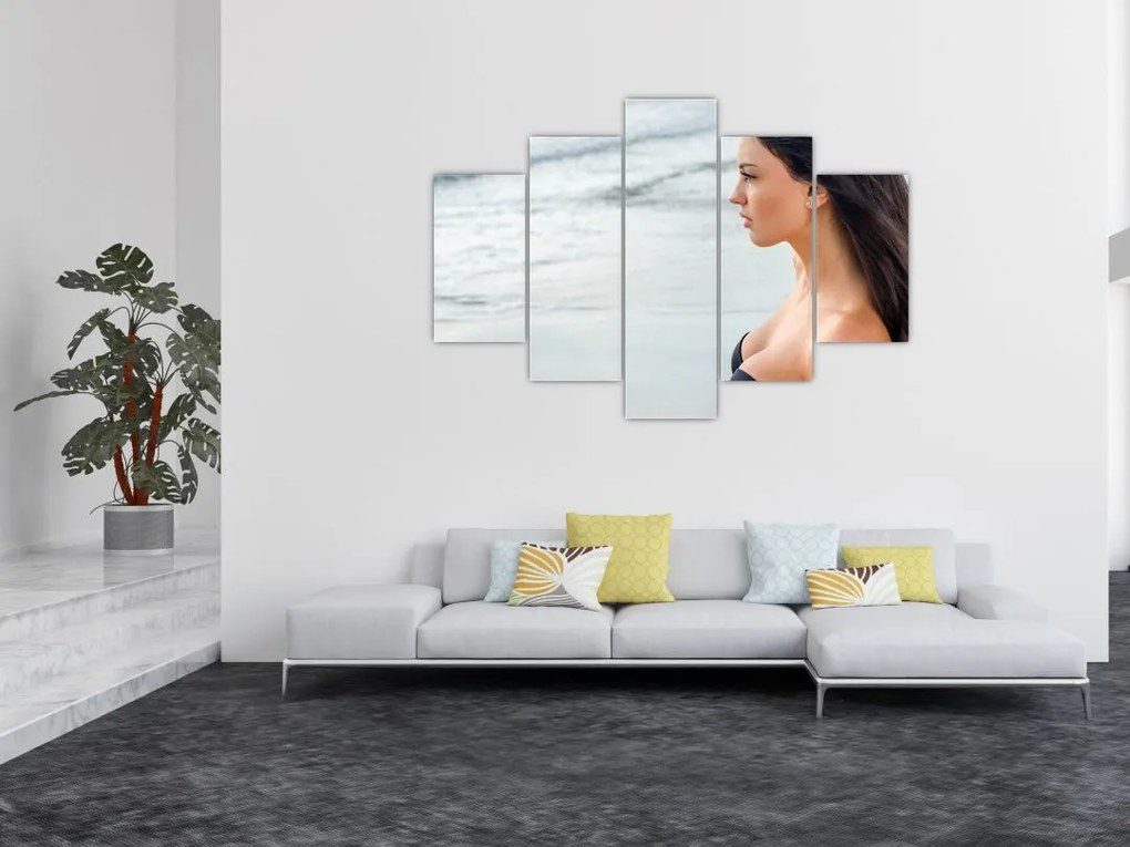 Tablou - Femeia la plajă (150x105 cm)