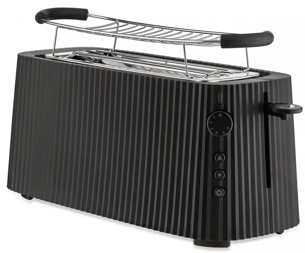 Prăjitor de pâine Plissé, pulmonar, album - Alessi Culoare: negru