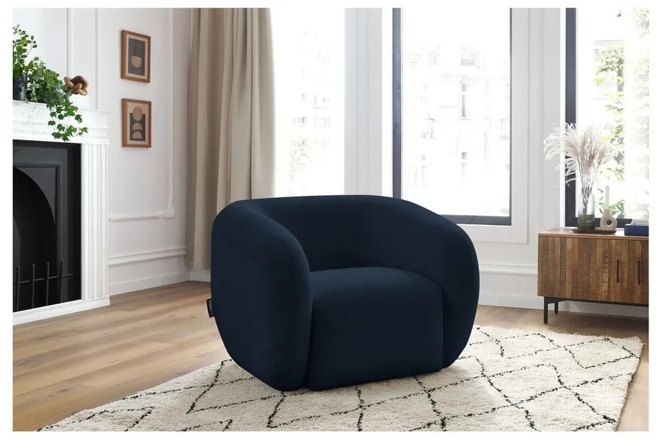 Fotoliu albastru închis Celine – Bobochic Paris