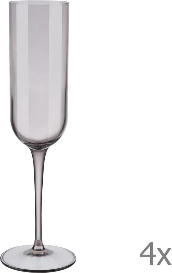 Set 4 pahare pentru șampanie Blomus Mira, 210 ml, mov