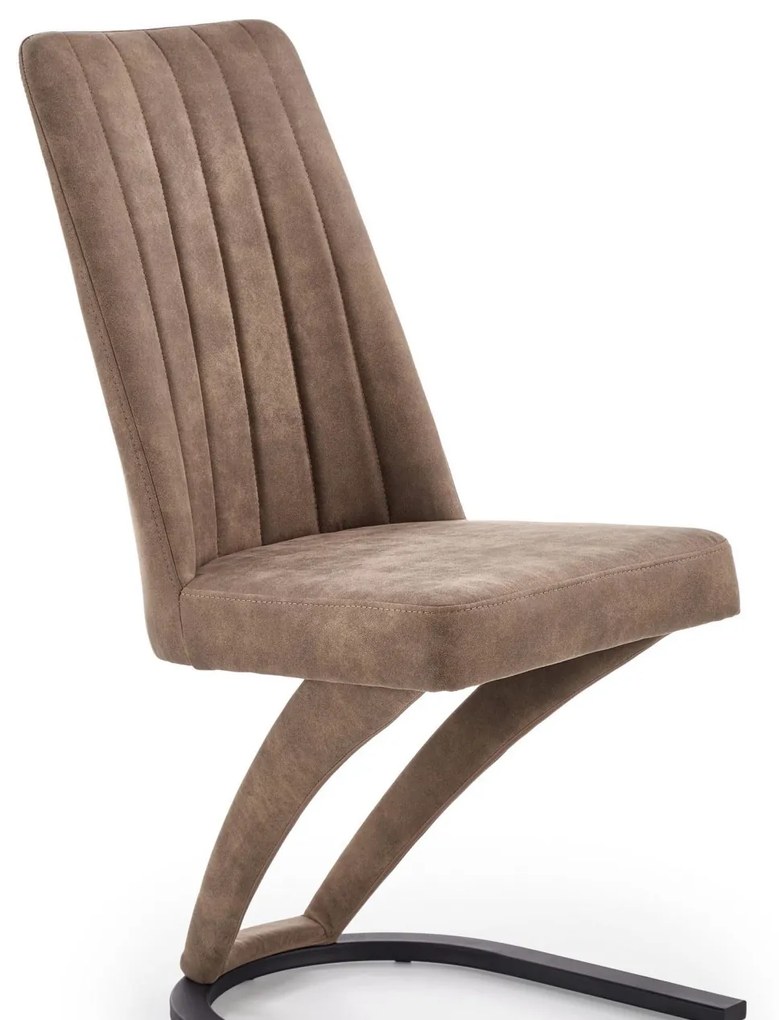 Scaun K338 piele ecologica maro