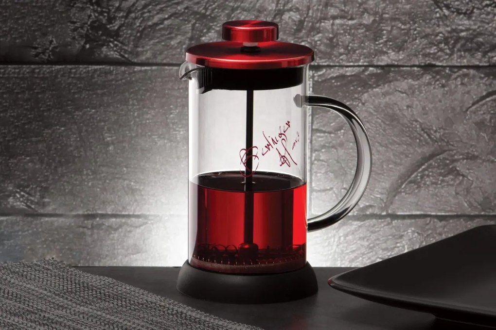 Presa Cafea &amp; Ceai, Infuzor 600 ml, Burgundy, Berlinger Haus BH 1497