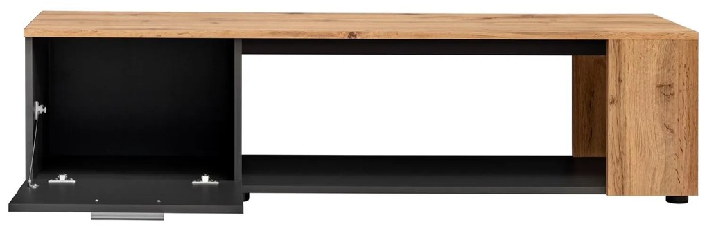 Mobilier living Mantes ZWT30 (negru mat + stejar wotan). 1097677