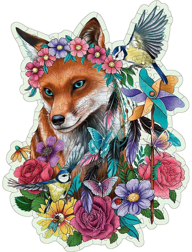 PUZZLE LEMN CONTUR VULPE, 150 PIESE - RAVENSBURGER (RVSPA17512)
