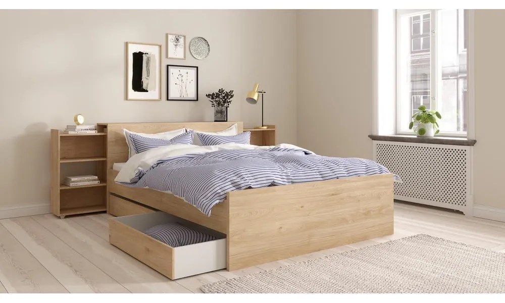 Sertare sub pat în culoare naturală 2 buc. Naia – Tvilum