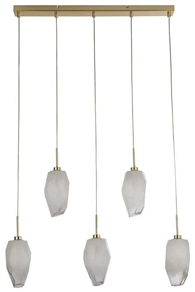 Searchlight 23145-5SB - Lustră suspendată ROCKY 5xG9/33W/230V