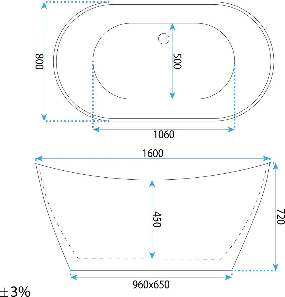 Cada de podea Rea Ferrano 160