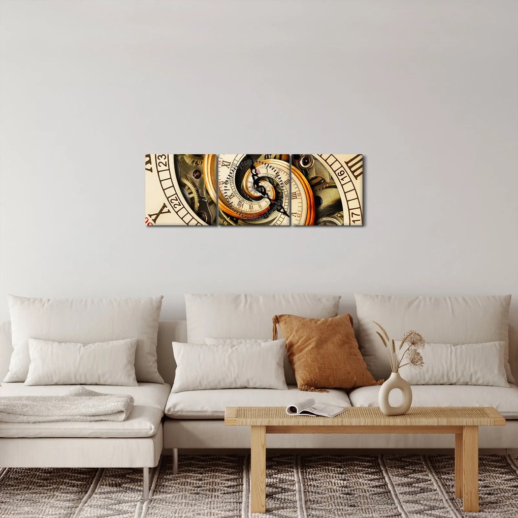 Tablou cu ceas (cu ceas) (90x30 cm)