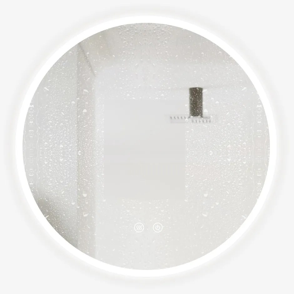 Oglindă Baie LED și Dezaburire Elit's Premium cu Senzor Touch, Lumina Rece, Caldă și Neutră, 50 cm