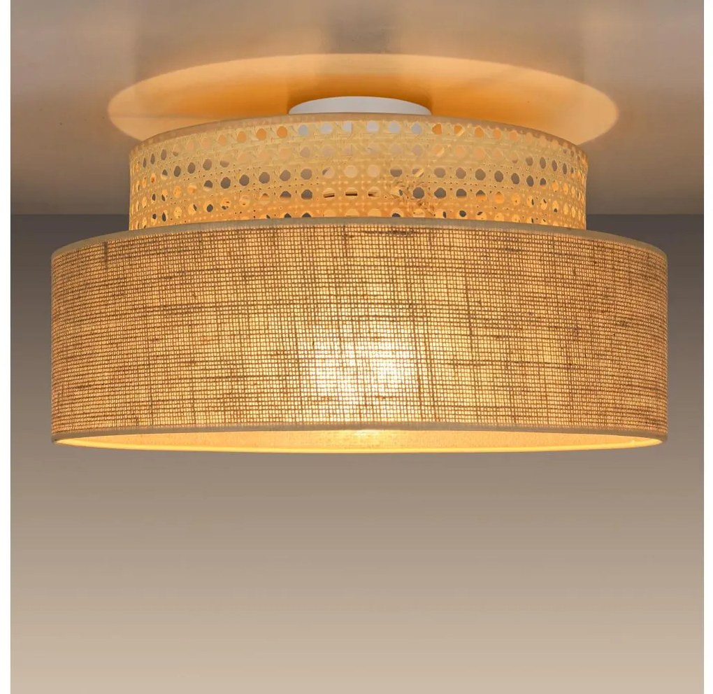 Plafonieră BOHO 1xE27/60W/230V bej