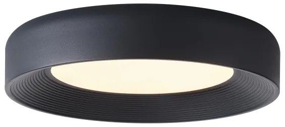 Plafonieră LED/40W/230V 3000K negru pr. 50 cm