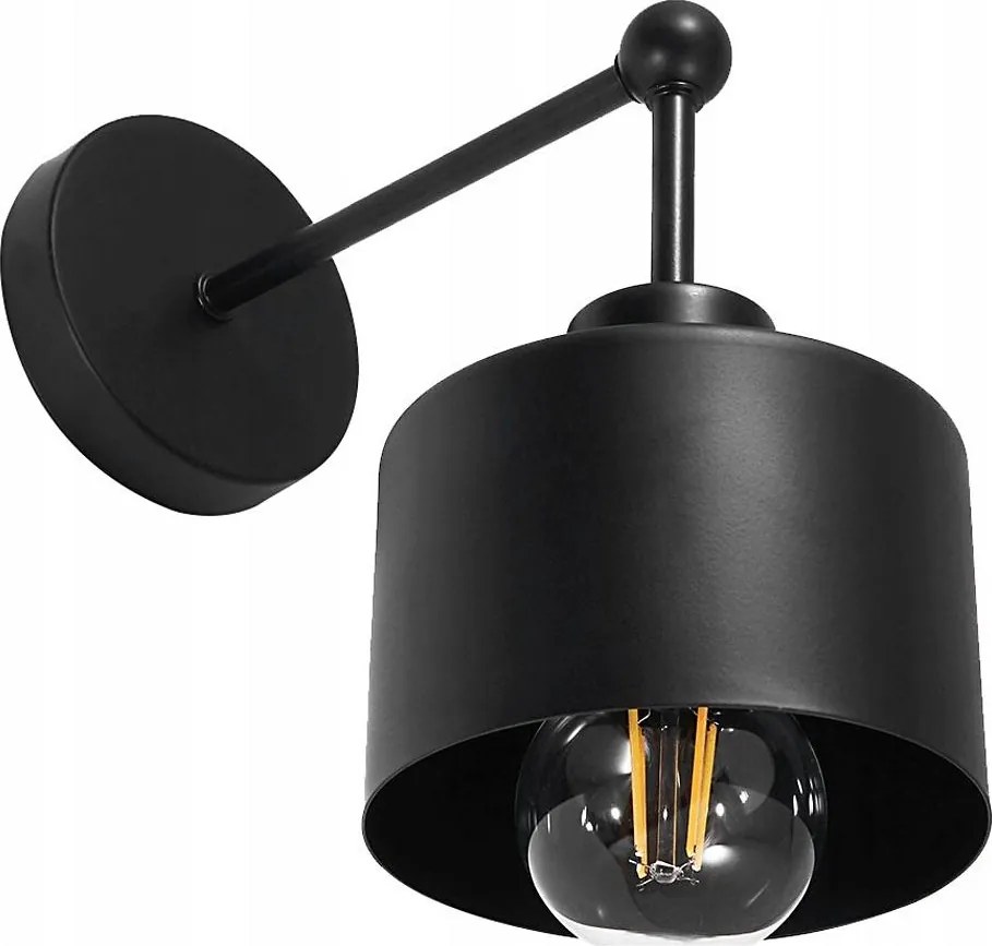 Lampă de perete 1xE27/20W/230V neagră