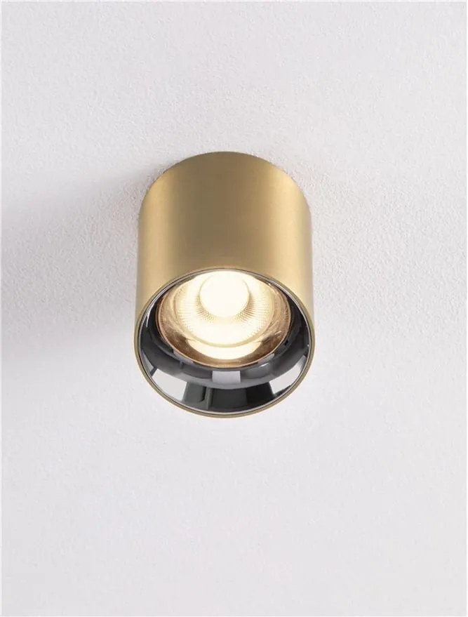 Spot LED aplicat diametru 7,2cm ANETO auriu, NVL-9695152