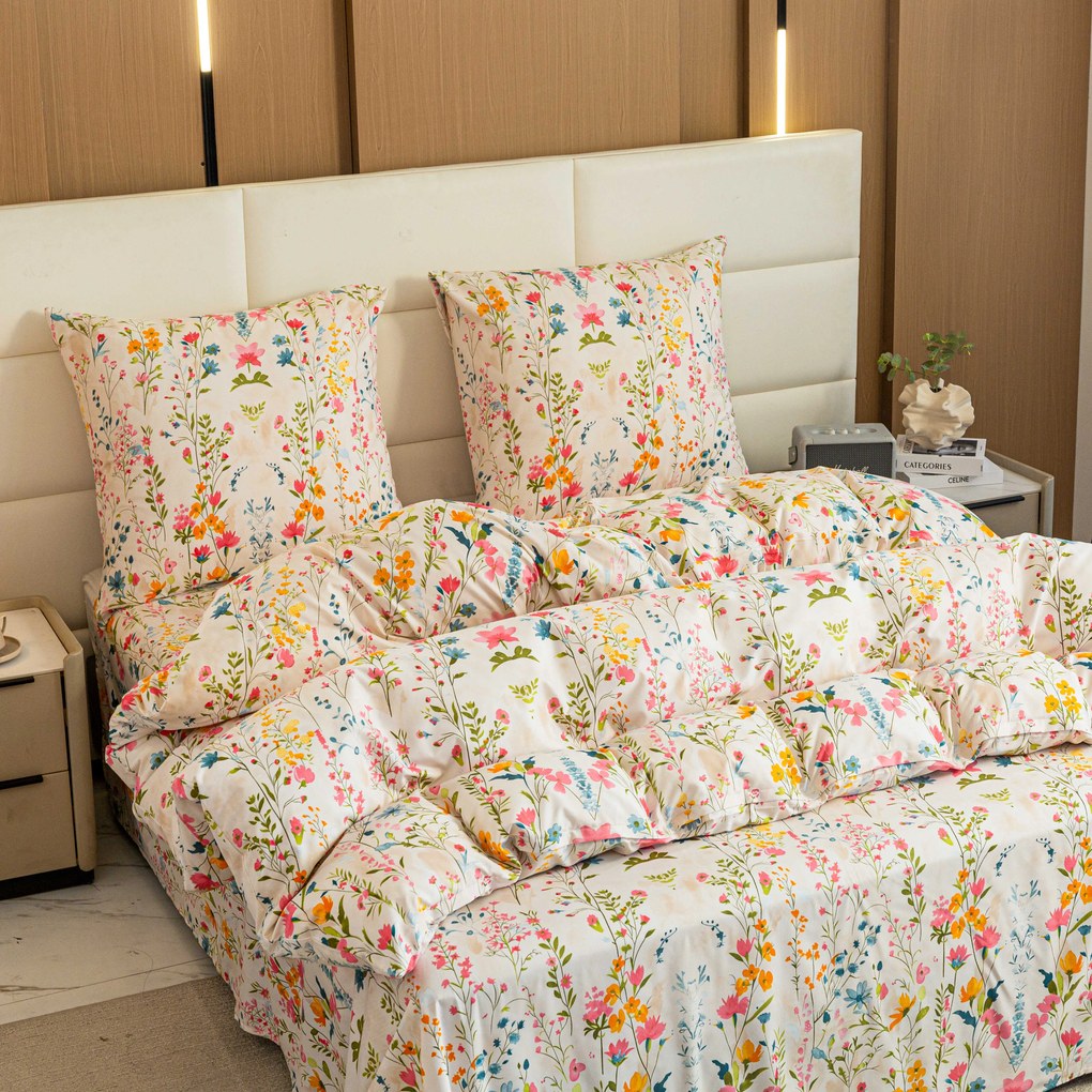 Lenjerie de pat din microfibra MILLEFLEUR colorata Dimensiune lenjerie de pat: 70 x 90 cm | 140 x 200 cm