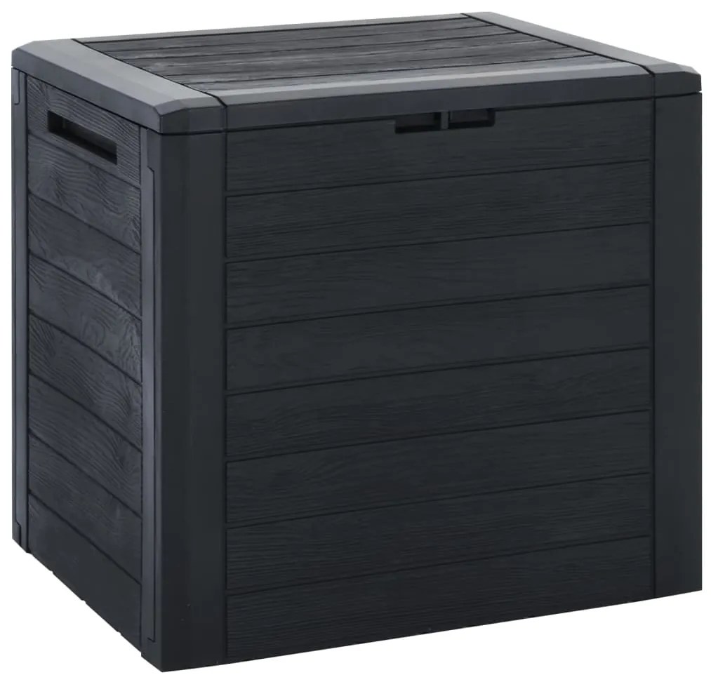 vidaXL Ladă depozitare de grădină antracit 58,5x46x55 cm polipropilenă