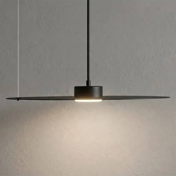 Lustră suspendată pe cablu PIATTO 1xGX53/15W/230V diametru 45 cm neagră