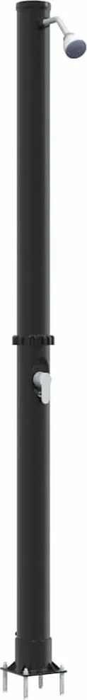 vidaXL Duș Solar Extern Negru 217 cm PVC și Aluminiu