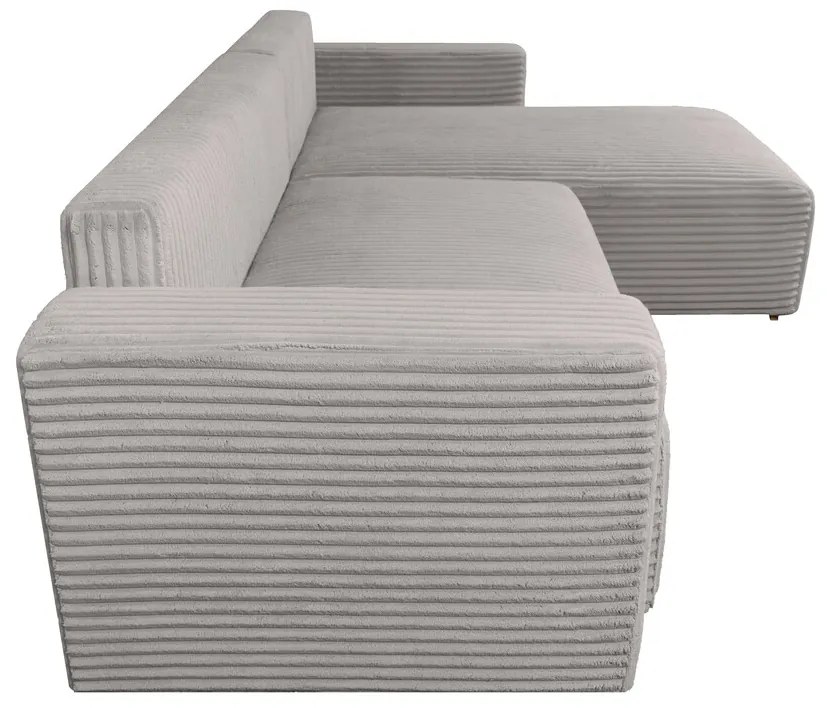 Coltar extensibil Verona Gri Reyat, 290x170x80 cm cu lada de depozitare