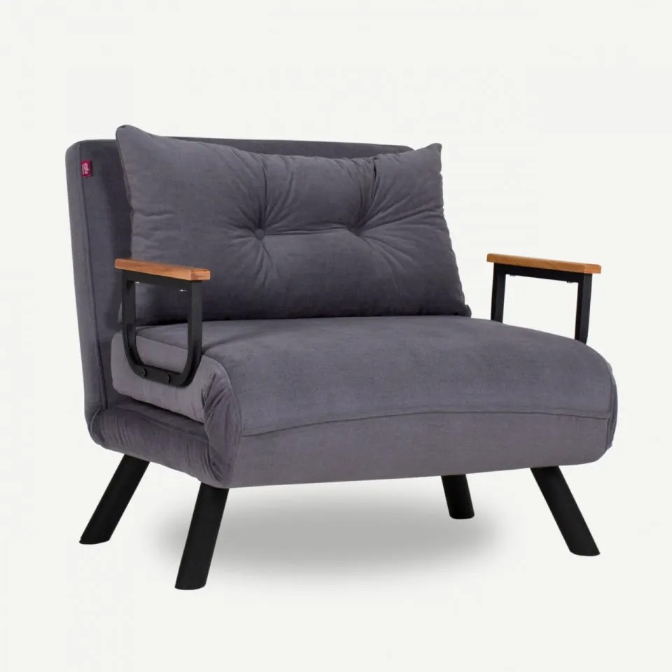 Fotoliu Extensibil Sando Single, Gri