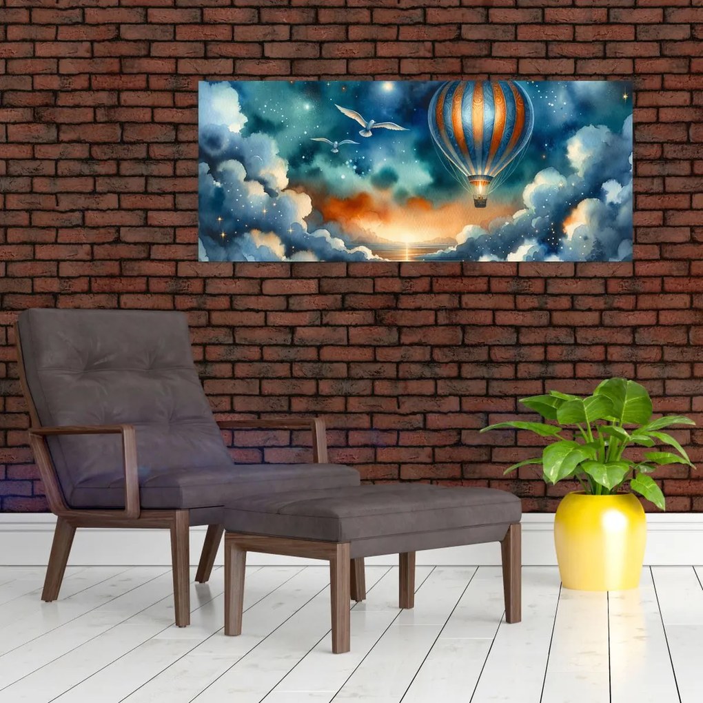 Tablou - Zbor sub cerul nopții (120x50 cm)