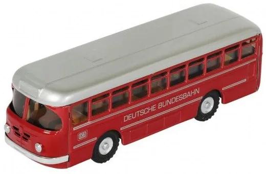 Autobuz Deutsche Bundesbahn metal 19cm roșu