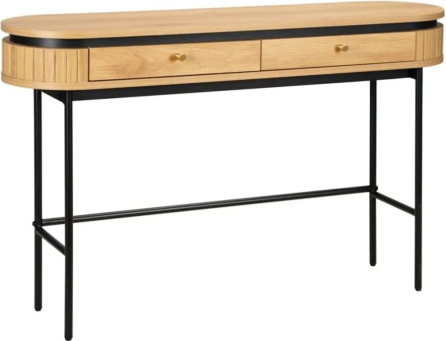 Consola cu furnir de stejar ATELIER 120cm
