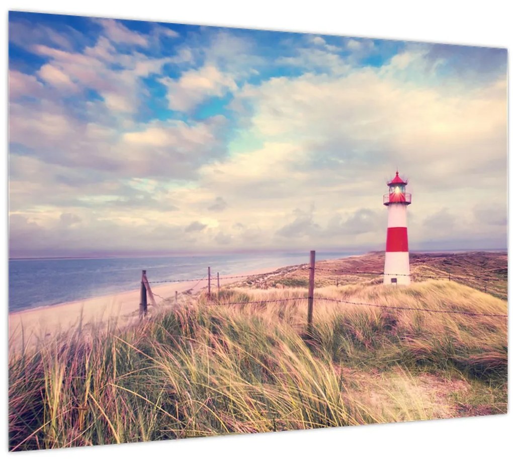 Tablou - Farul roșu (70x50 cm)