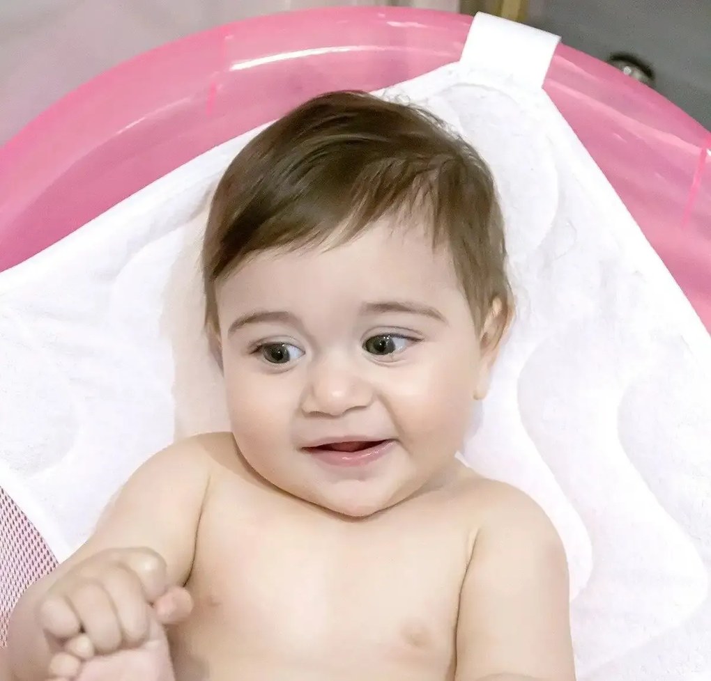 Set baita copii, Baby Homs, cadoul ideal pentru botez, roz, PVC