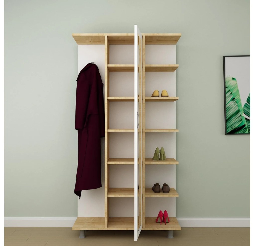 Mobilier hol Etela (Stejar + Alb). 1088687