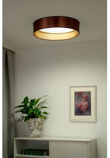 Plafonieră LED Duolla ROLLER LED/24W/230V d. 45 cm cupru/auriu