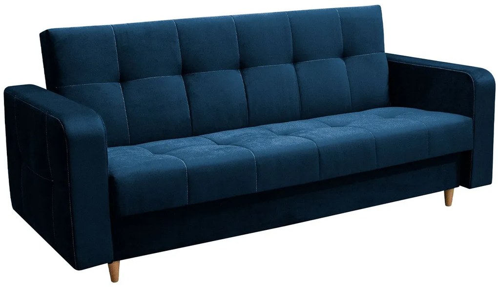 Canapea extensibilă Solvetana (albastru) (cu sp. depozitare). Promo -17%. 1105629
