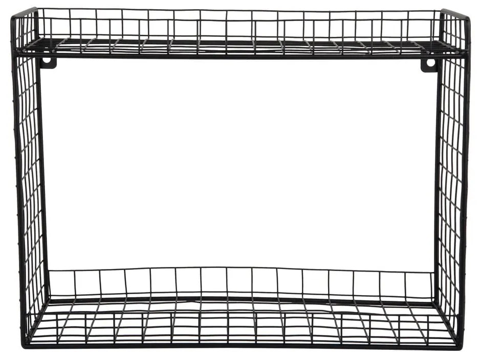 Raft negru etajat din oțel 40 cm Reja – PT LIVING