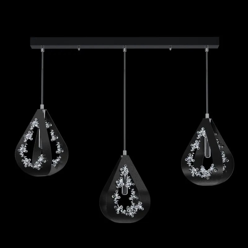 Lustra moderna cu 3 pendule design LUX realizata manual ALMOND XL B