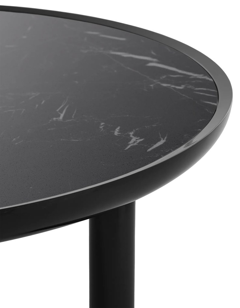 Masuta laterala K-TOP Ø 105, varianta multipla - Kartell Culoare: Black Marquina / Black