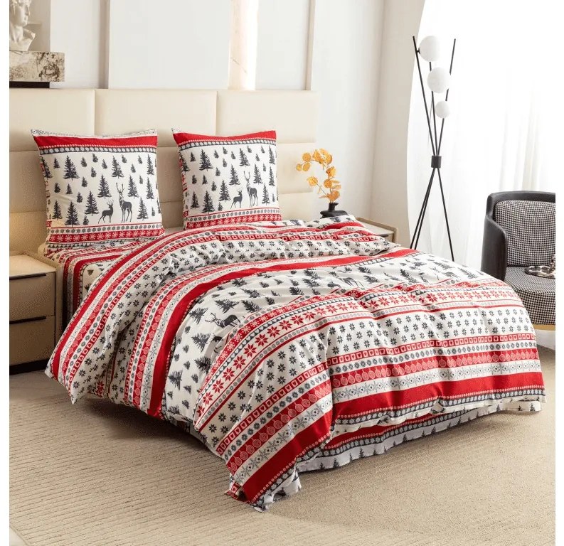Lenjerie de pat din microfibra TWINKLE CHRISTMAS colorat Dimensiune lenjerie de pat: 2 buc 70 x 90 cm | 200 x 220 cm