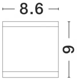 Spot aplicat de exterior IP54 CERISE alb NVL-9040022