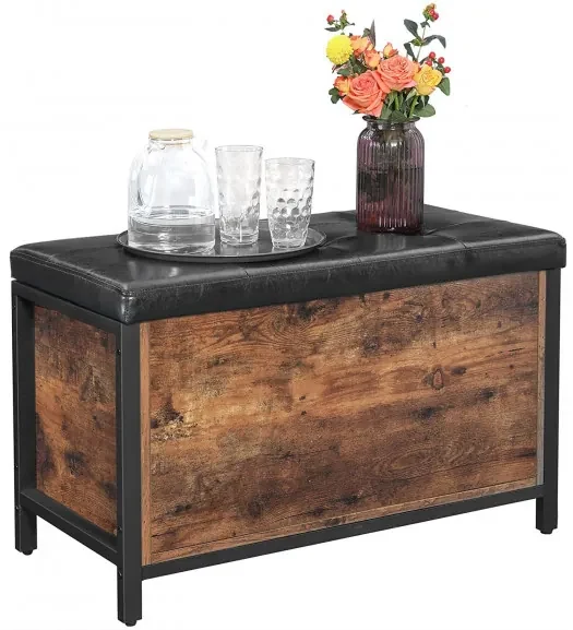 Lada Depozitare Vintage Maro Rustic, 80 Cm