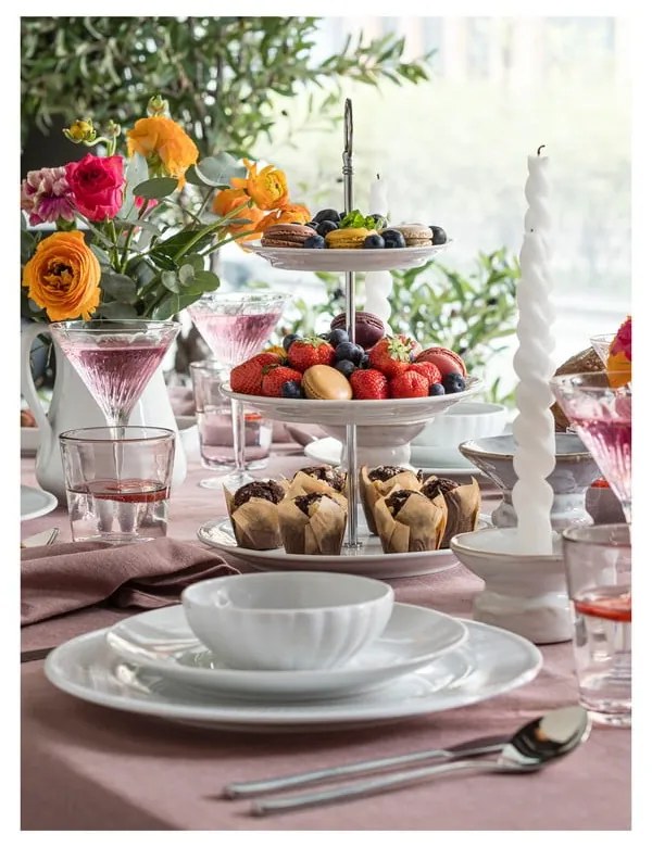 Tacâmuri argintii din oțel inoxidabil 16 buc. Fuga – Gense