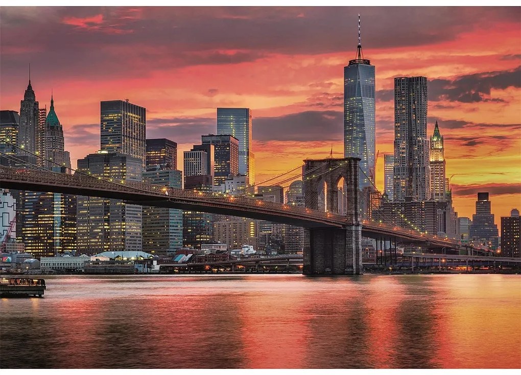 Orașe East River New York puzzle Compact cu 1500 de piese Clementoni